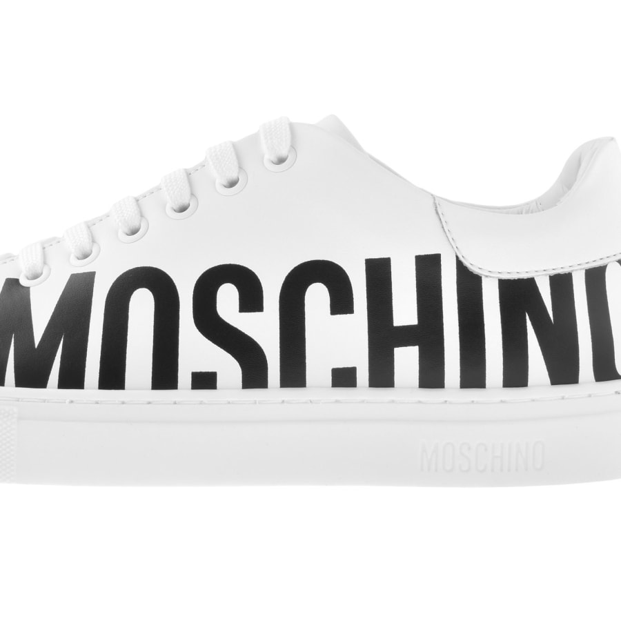 Moschino Logo Trainers White